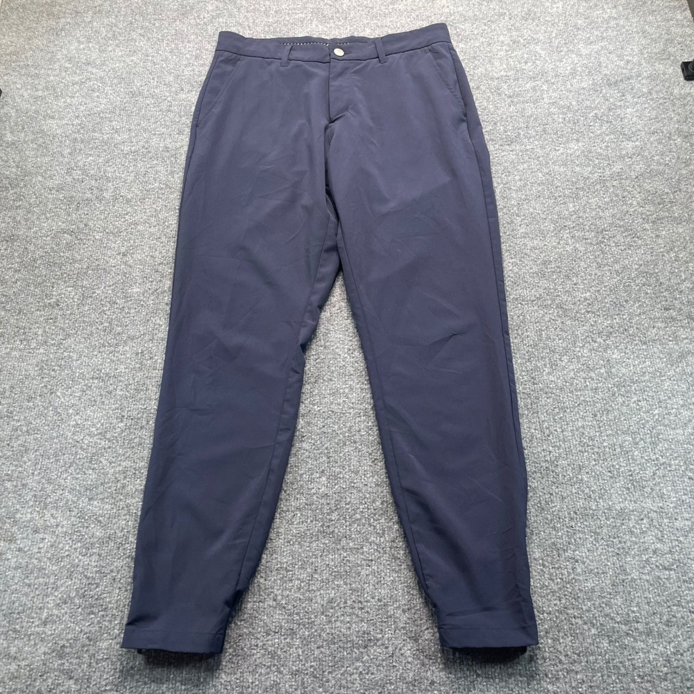 Primo Golf Jogger Pants Mens 32 Regular Navy Blue Performance Stretch Ankle Zip